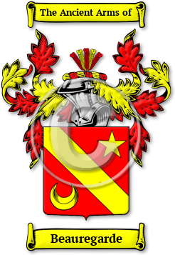 Beauregarde Family Crest Download (jpg) Legacy Series - 150 DPI