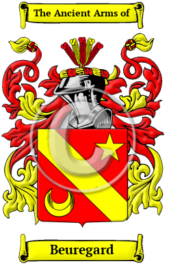 Beuregard Family Crest/Coat of Arms