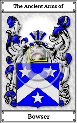 Bowser Family Crest Download (JPG)  Book Plated - 150 DPI