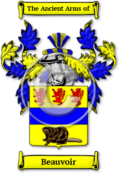 Beauvoir Family Crest Download (JPG) Legacy Series - 600 DPI
