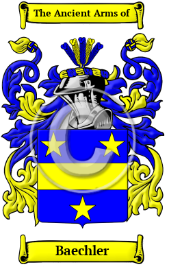 Baechler Family Crest/Coat of Arms