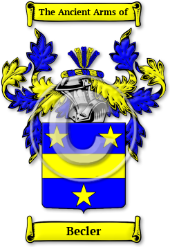 Becler Family Crest Download (jpg) Legacy Series - 150 DPI