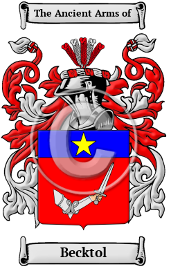 Becktol Family Crest/Coat of Arms