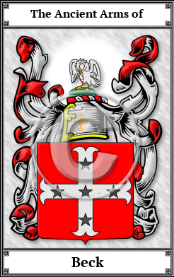 Beck Family Crest Download (JPG)  Book Plated - 150 DPI