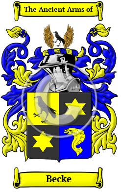 Becke Family Crest/Coat of Arms