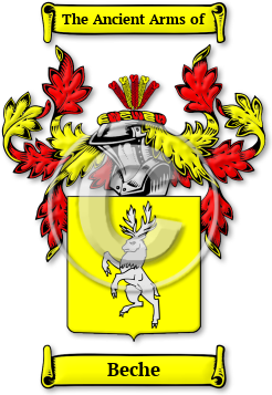 Beche Family Crest Download (jpg) Legacy Series - 150 DPI