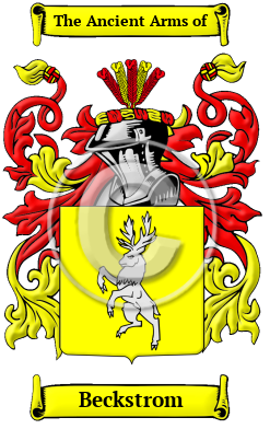 Beckstrom Family Crest/Coat of Arms