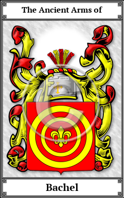 Bachel Family Crest Download (JPG)  Book Plated - 150 DPI
