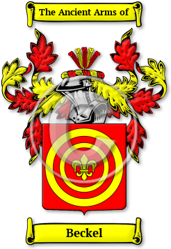 Beckel Family Crest Download (jpg) Legacy Series - 150 DPI