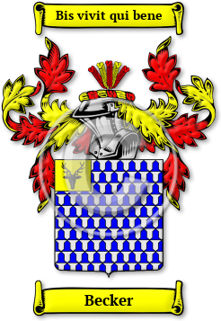 Becker Family Crest Download (jpg) Legacy Series - 150 DPI