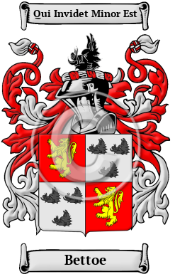 Bettoe Family Crest/Coat of Arms