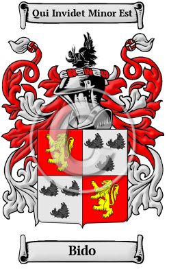 Bido Family Crest/Coat of Arms