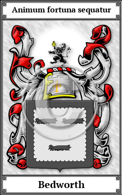 Bedworth Family Crest Download (JPG) Book Plated - 600 DPI
