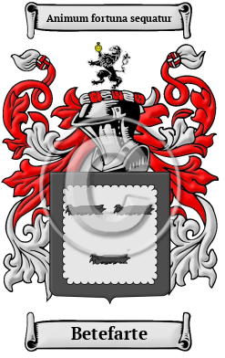 Betefarte Family Crest/Coat of Arms