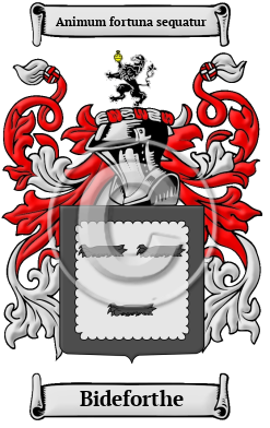 Bideforthe Family Crest/Coat of Arms