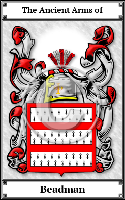 Beadman Family Crest Download (JPG) Book Plated - 600 DPI