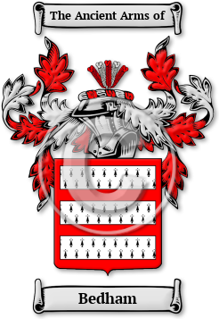 Bedham Family Crest Download (jpg) Legacy Series - 150 DPI