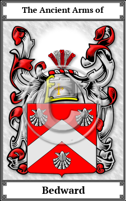 Bedward Family Crest Download (JPG)  Book Plated - 150 DPI