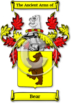 Bear Family Crest Download (jpg) Legacy Series - 150 DPI