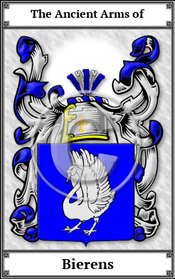 Bierens Family Crest Download (JPG)  Book Plated - 150 DPI