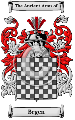 Begen Family Crest/Coat of Arms