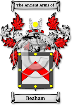 Beaham Family Crest Download (jpg) Legacy Series - 150 DPI
