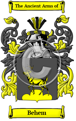 Behem Family Crest/Coat of Arms