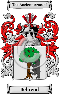 Behrend Family Crest/Coat of Arms