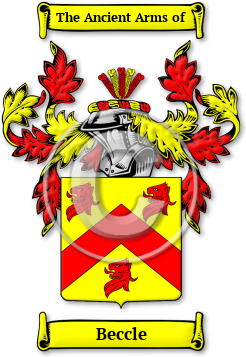 Beccle Family Crest Download (jpg) Legacy Series - 150 DPI