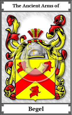 Begel Family Crest Download (JPG) Book Plated - 600 DPI