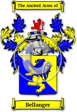 Bellanger Family Crest Download (jpg) Legacy Series - 150 DPI