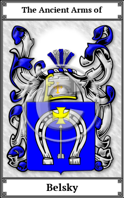Belsky Family Crest Download (JPG)  Book Plated - 150 DPI