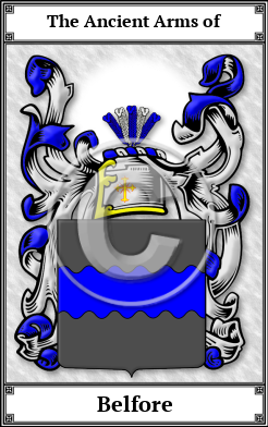 Belfore Family Crest Download (JPG)  Book Plated - 150 DPI