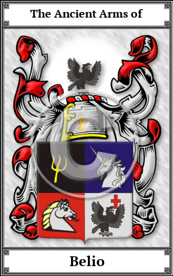 Belio Family Crest Download (JPG)  Book Plated - 150 DPI