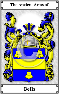 Bells Family Crest Download (JPG)  Book Plated - 150 DPI