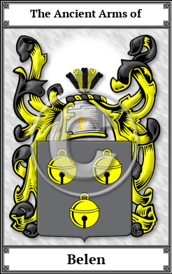 Belen Family Crest Download (JPG)  Book Plated - 150 DPI