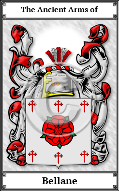Bellane Family Crest Download (JPG)  Book Plated - 150 DPI
