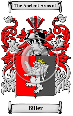 Biller Family Crest/Coat of Arms