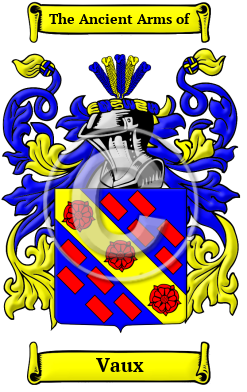 Vaux Family Crest/Coat of Arms