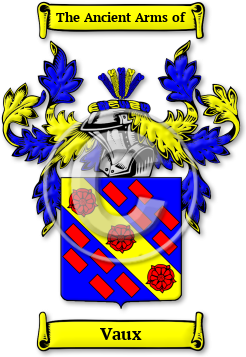 Vaux Family Crest Download (JPG) Legacy Series - 600 DPI