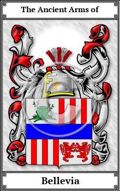 Bellevia Family Crest Download (JPG)  Book Plated - 150 DPI