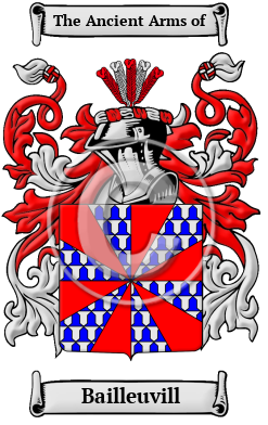 Bailleuvill Family Crest/Coat of Arms