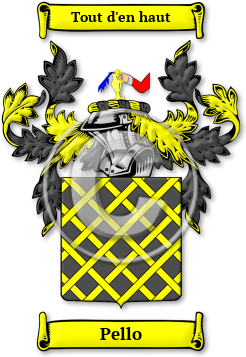 Pello Family Crest Download (jpg) Legacy Series - 150 DPI