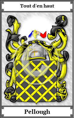 Pellough Family Crest Download (JPG)  Book Plated - 150 DPI