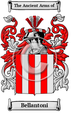 Bellantoni Family Crest/Coat of Arms