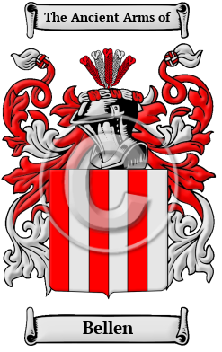 Bellen Family Crest/Coat of Arms