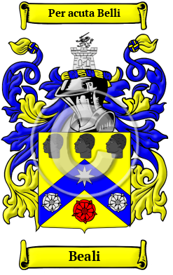 Beali Family Crest/Coat of Arms