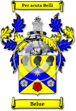 Belue Family Crest Download (JPG) Legacy Series - 600 DPI
