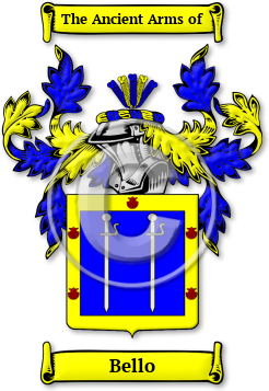 Bello Family Crest Download (jpg) Legacy Series - 150 DPI