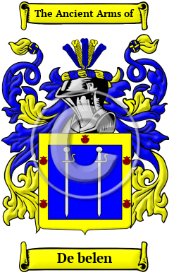 De belen Family Crest/Coat of Arms